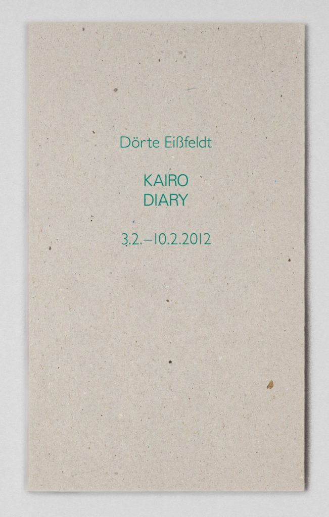 Ein Reprofoto des Selbstverlegten Buches "KAIRO DIARY" von Dörte Eißfeldt