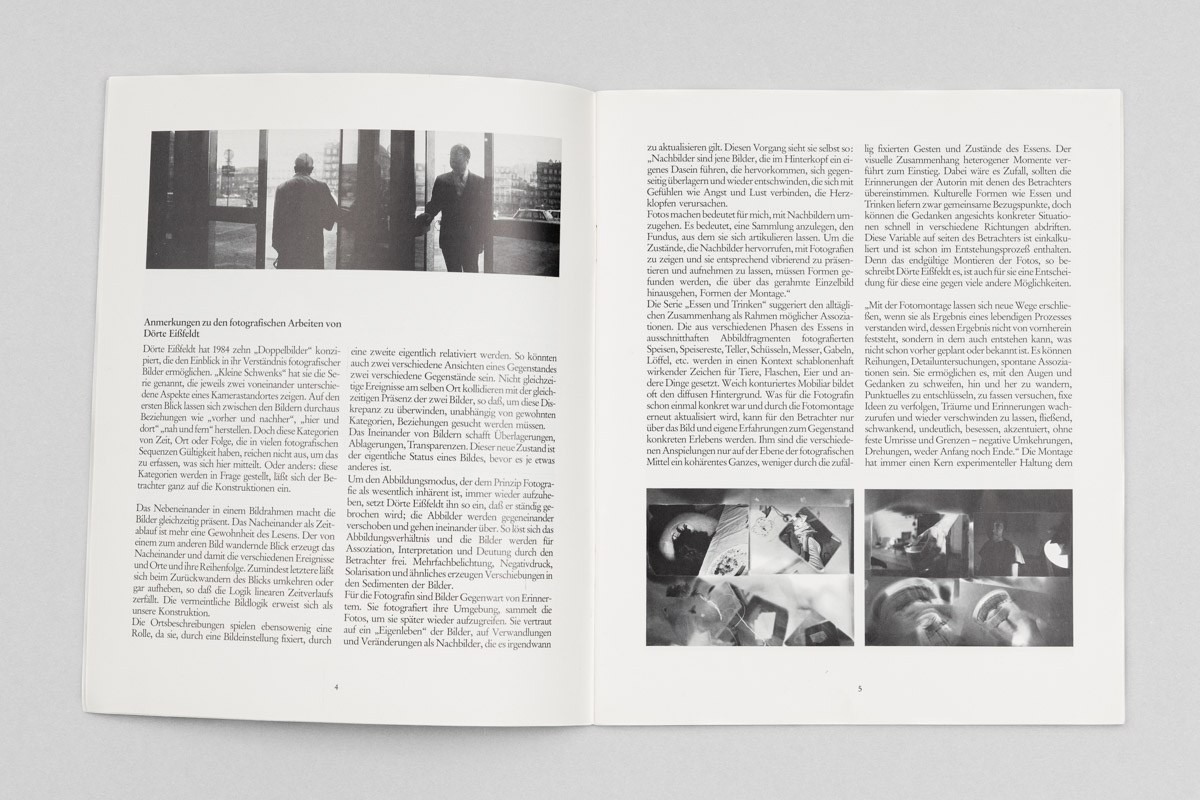 Ein Repro des Buch Lichtmontagen und Werkprozesse von 1987