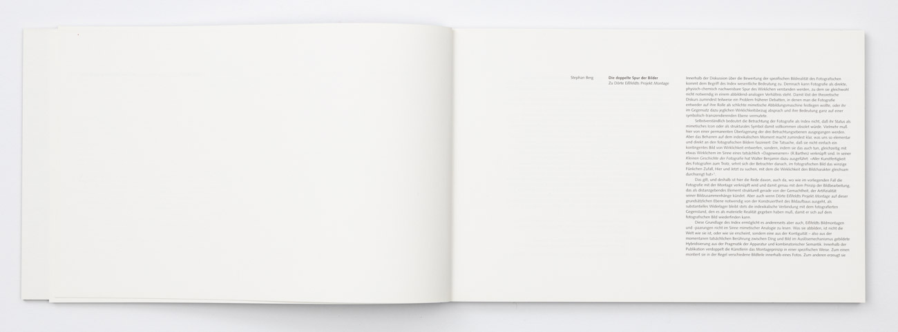 Repro des Buches "montage" von Dörte Eissfeldt
