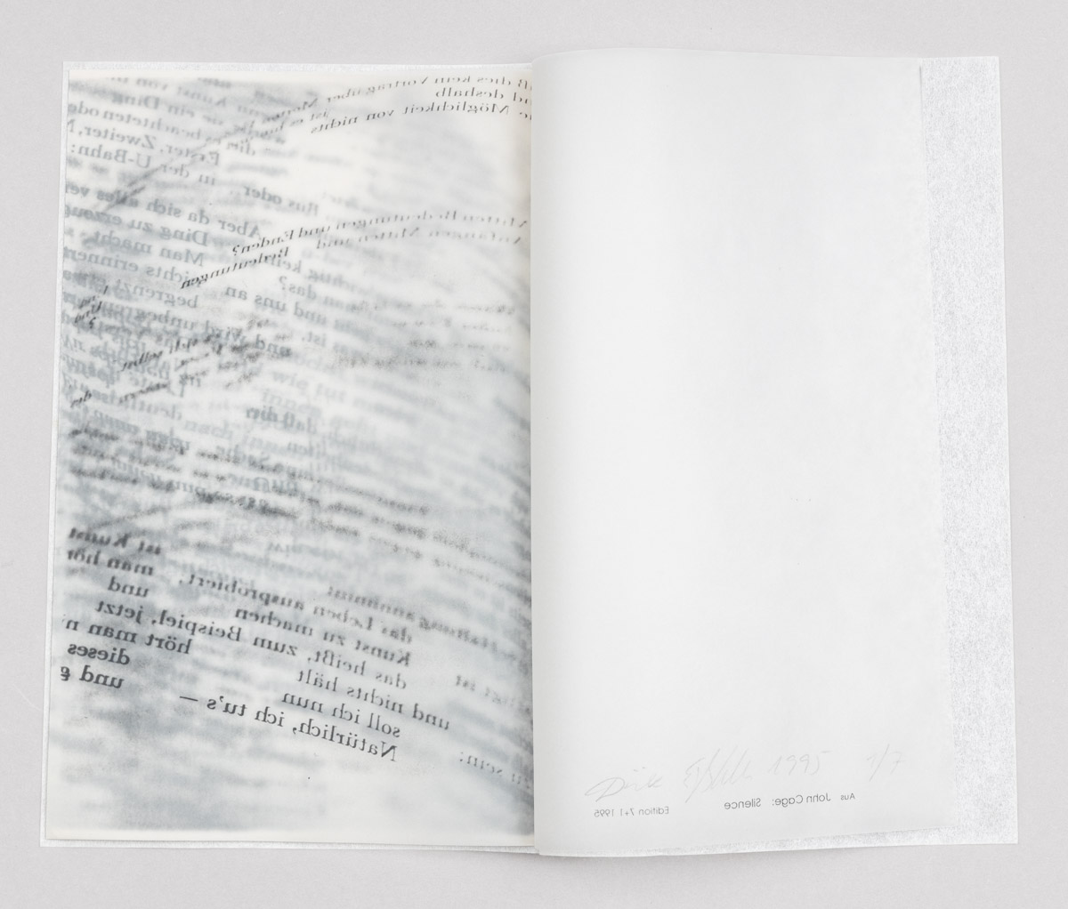 Repros des Heftes zu John Cage von Dörte Eissfeldt