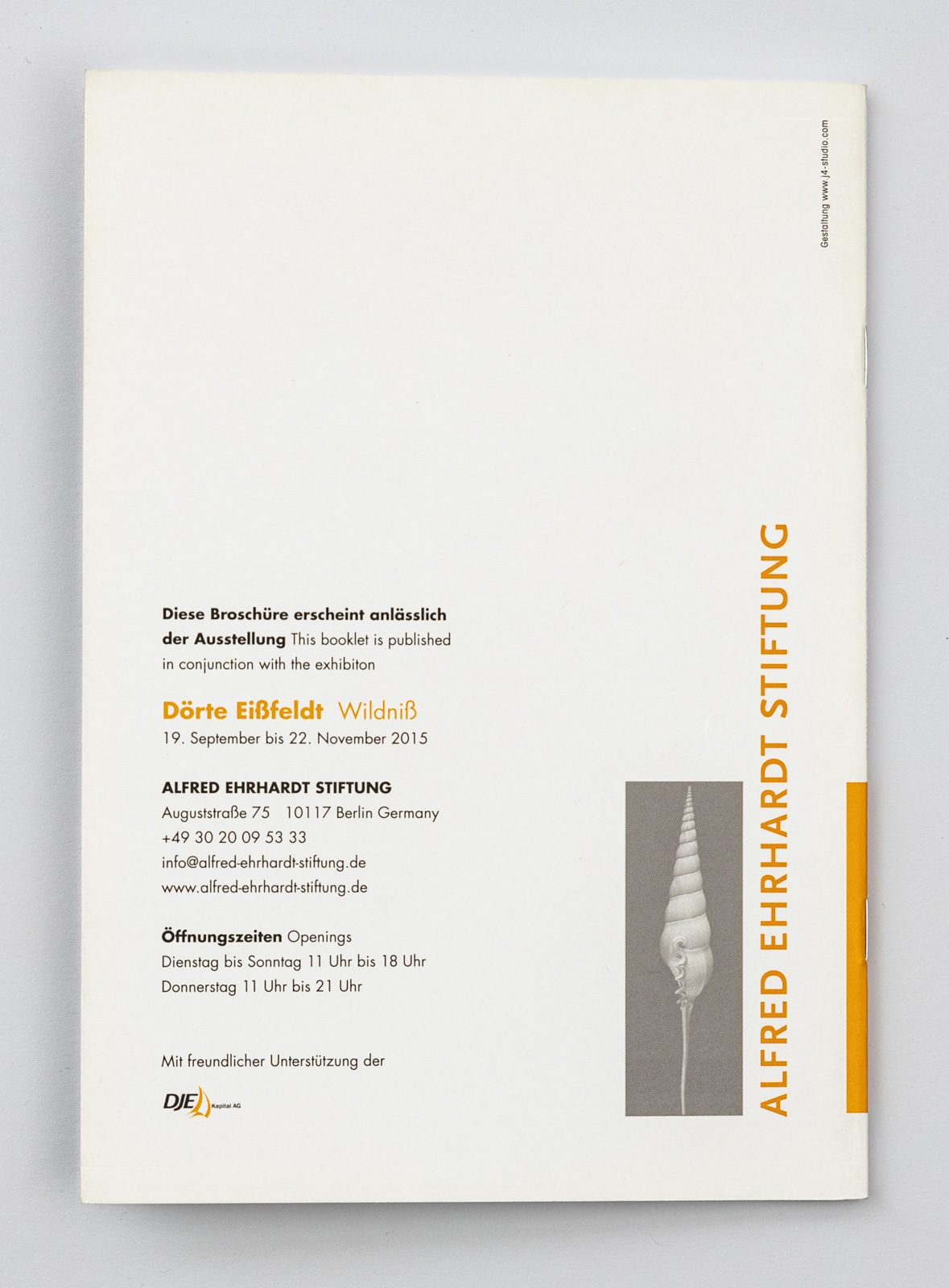 Repro des Buches Wildniß zur Ausstellung von Dörte Eißfeldt